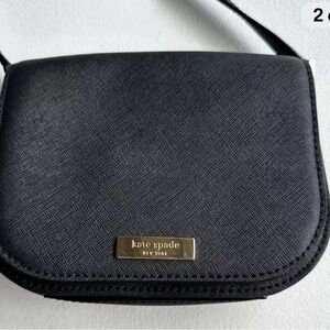 Kate Spade Carsen Newbury Lane Crossbody Bag Leather Handbag Black Casual Travel